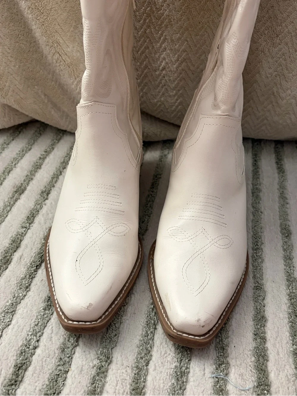 Target White Over-the-Knee Western Boots